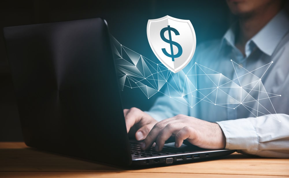 Représentation conceptuelle de la sécurité en ligne et de la protection des données