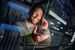 A managed service provider checking IT panel
