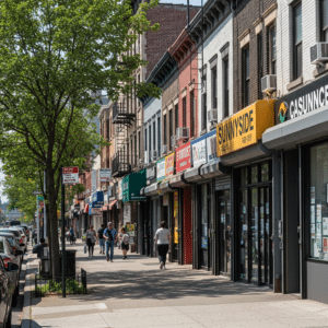 Home 8 Sunnyside Queens small business storefronts served by Real Time managed IT support