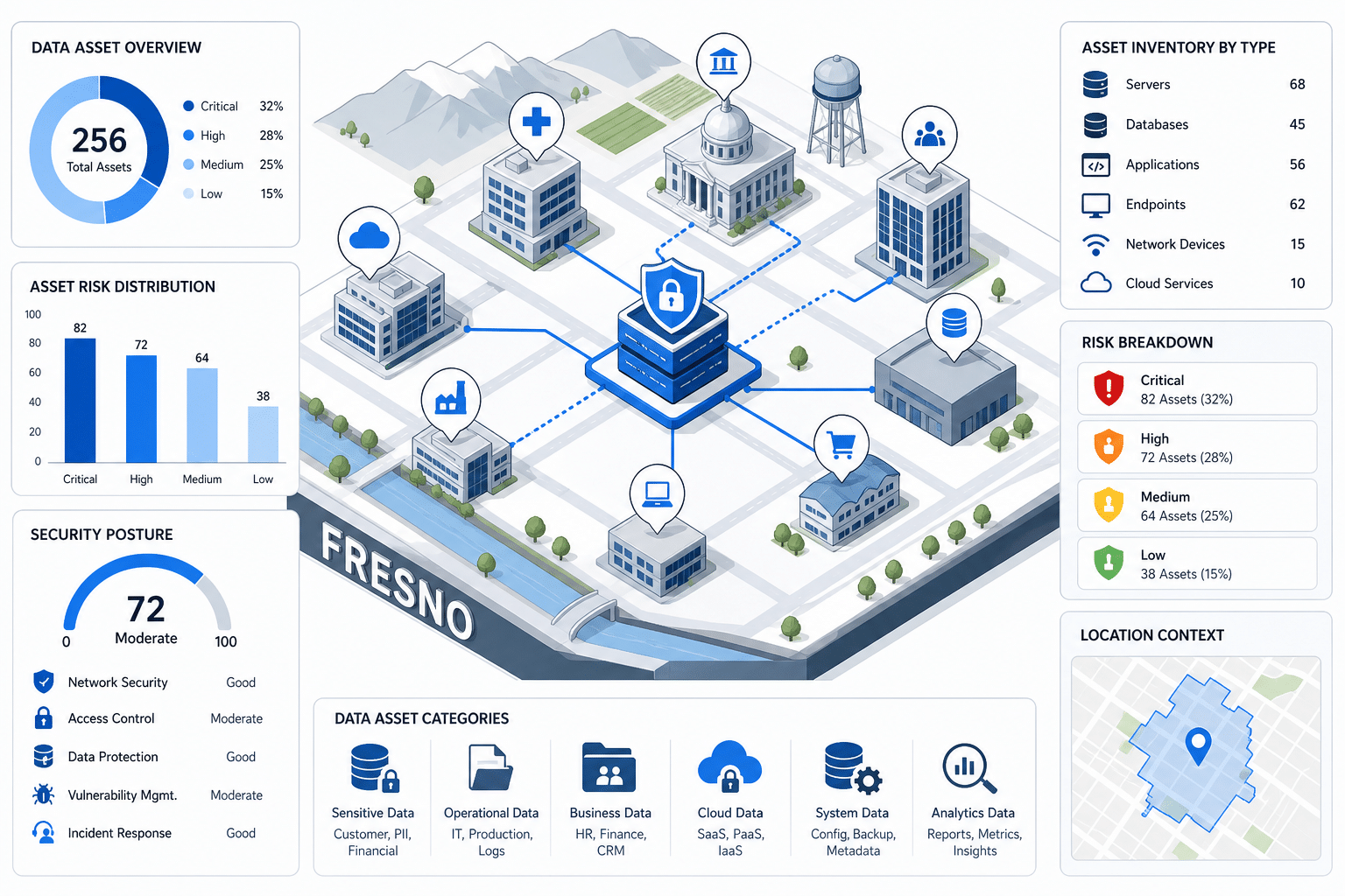 What a Cyber Risk Assessment Covers for Fresno Businesses 1 cyber security assessment fresno data illustration