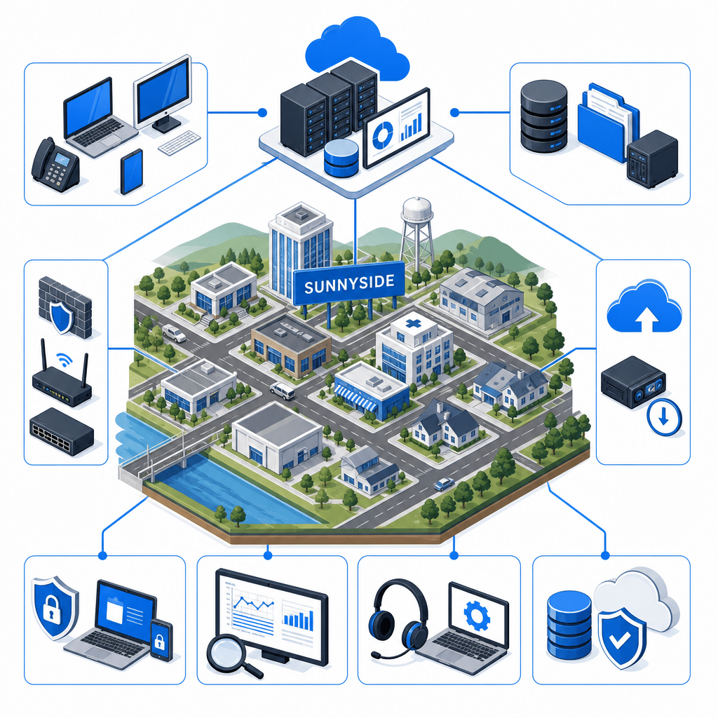 Why Sunnyside Businesses Need Managed IT Support 1 managed IT support Sunnyside data illustration